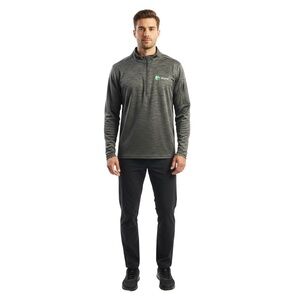 REI Co-Op Men XL Charcoal Gray Quarter Zip Pullover Athletic Performance Outdoor